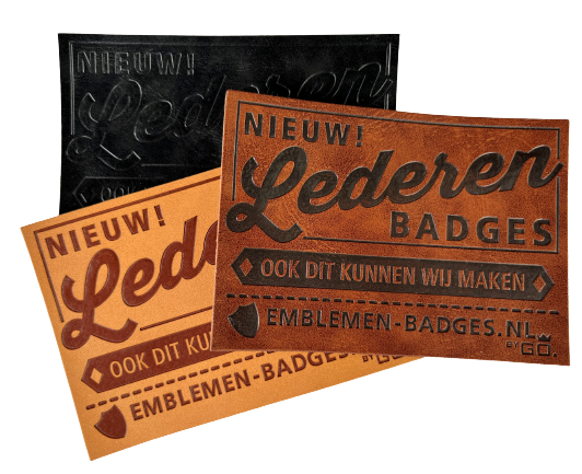 Pu lederen badges