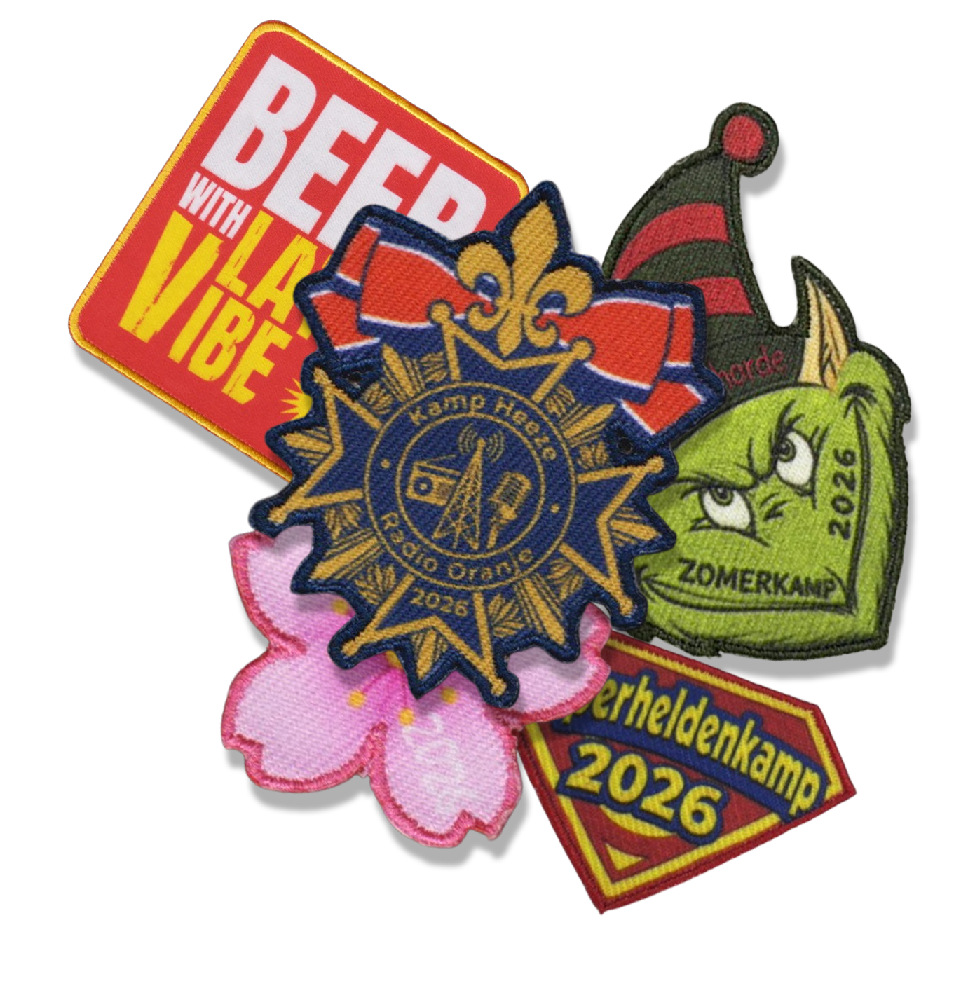 Geweven combinatie emblemen