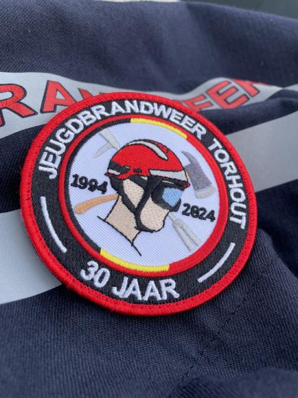 geborduurde emblemen jeugdbrandweer torhout